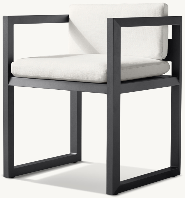 Paloma Aluminum Dining Armchair