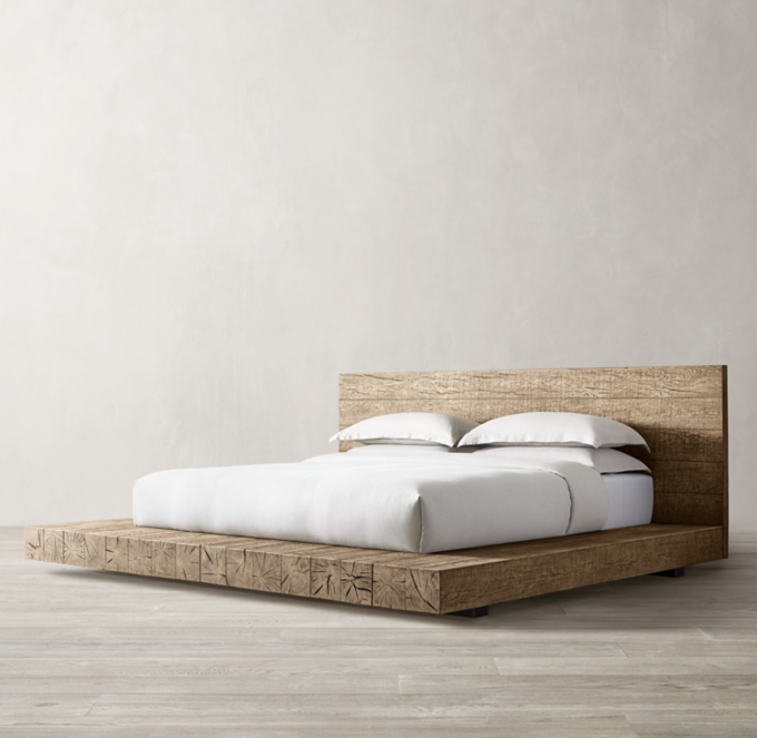 Aspen French Oak Platform Bed