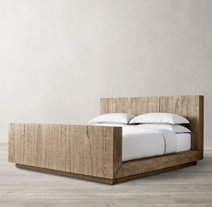 Aspen French Oak Bed with Footboard