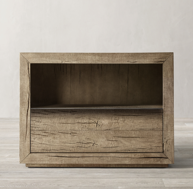 Aspen French Oak Open Nightstand