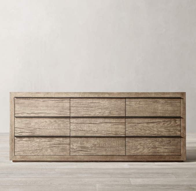 Aspen French Oak 9Drawer Dresser