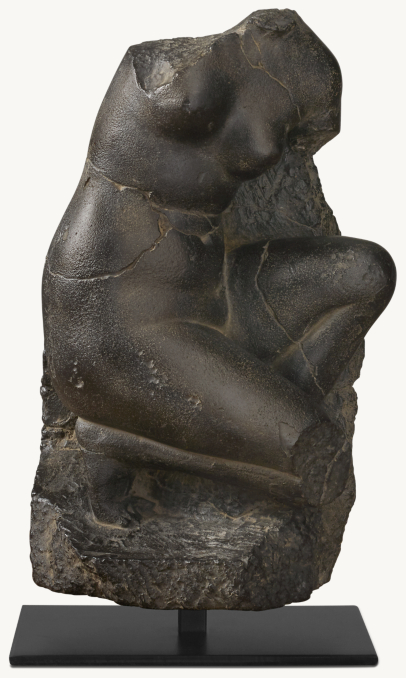 Front view of Aphrodite Sculpture Fragment - Kneeling 