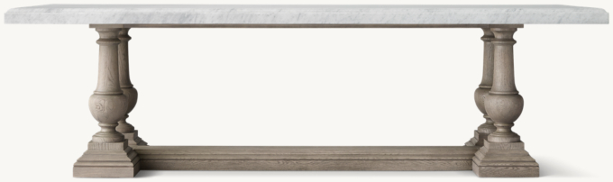 St. James Marble Rectangular Dining Table