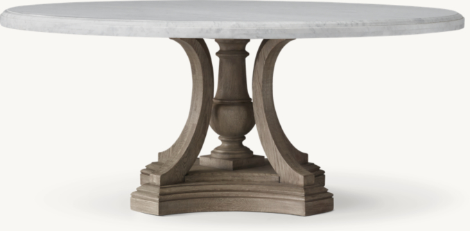 St. James Marble Round Dining Table