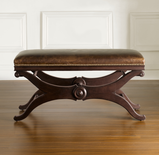 Hudson Leather Double Piano Bench