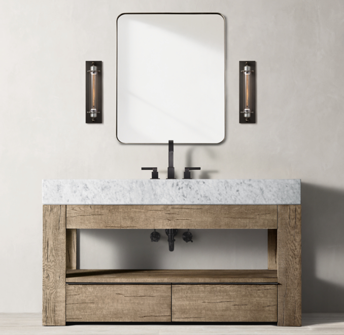 Aspen French Oak Single ExtraWide Washstand