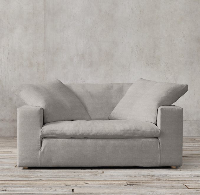 Shown in Fog Washed Belgian Flax Linen.