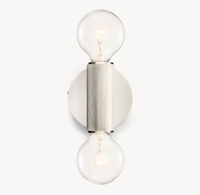 Shown in Polished Nickel with G25 Globe Incandescent Bulbs (included).