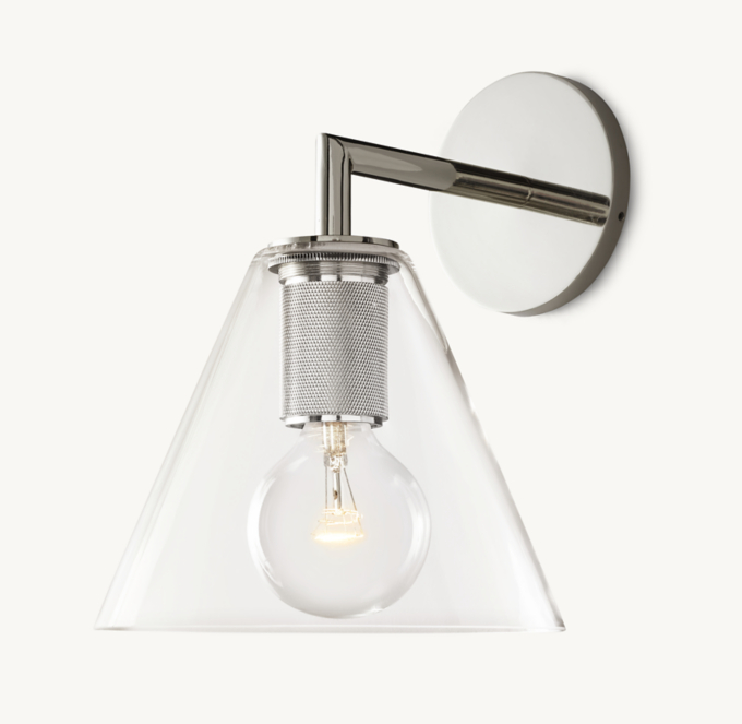 Utilitaire Funnel Shade Sconce