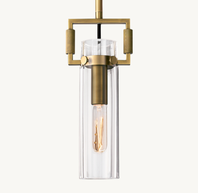 12&#34; pendant shown in Lacquered Burnished Brass.