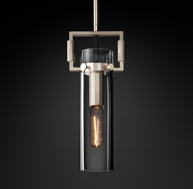 12" pendant shown in Polished Nickel.