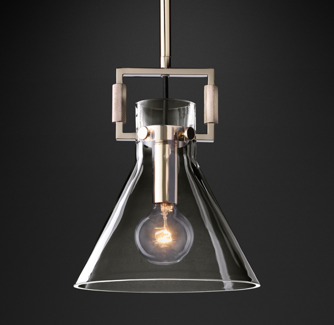 Machinist Glass Funnel Pendant 10"