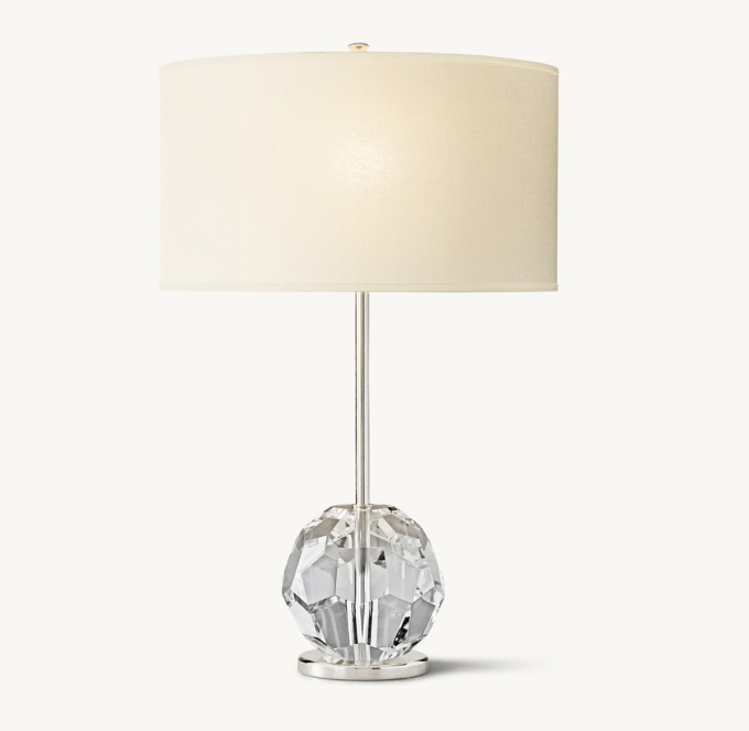 Boule De Cristal Clear Glass Table Lamp