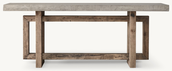 Restoration hardware heston console outlet table