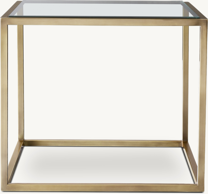 Nicholas Glass Square Side Table