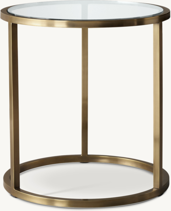 Nicholas Glass Round Side Table