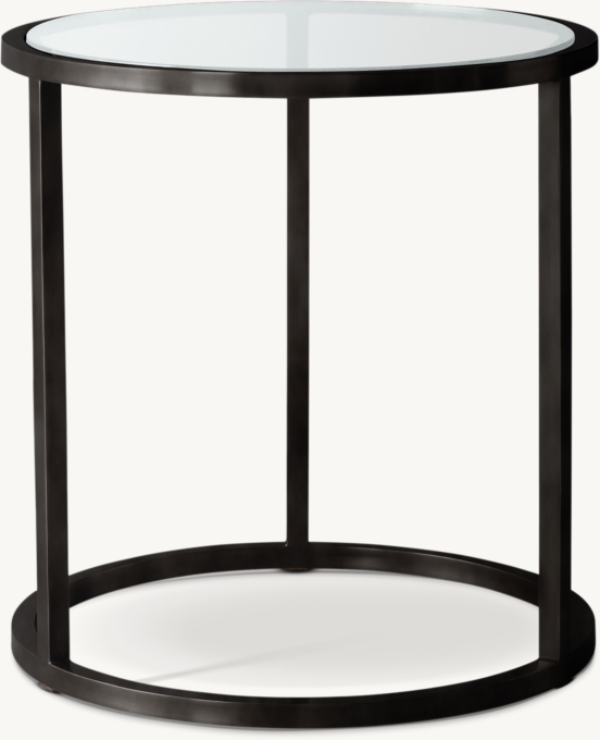 Nicholas Glass Round Side Table