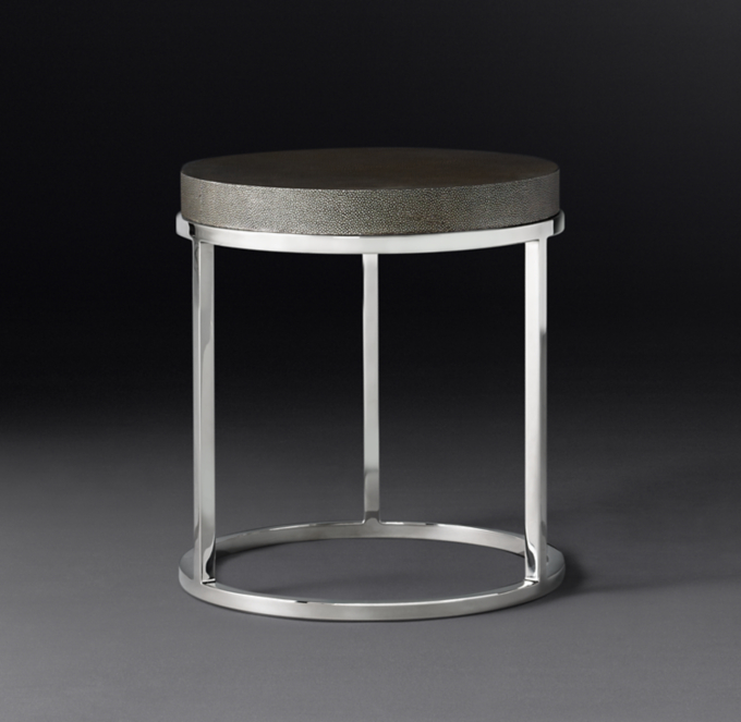 Nicholas Shagreen Round Side Table