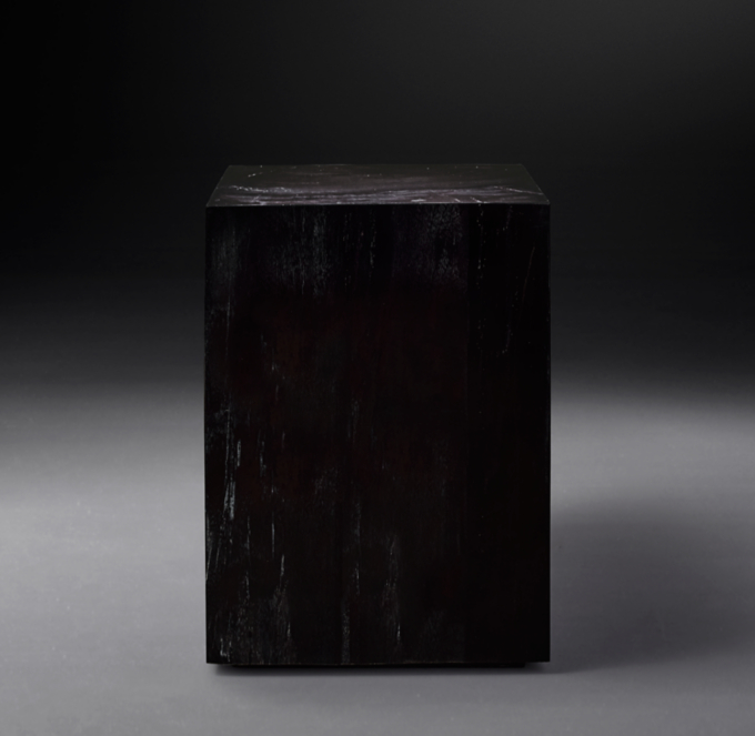 Petrified Wood Cube Side Table