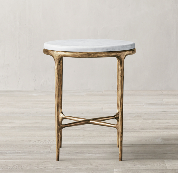 Thaddeus Marble Round Side Table