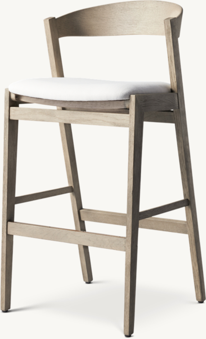 Shown in White Perennials® Performance Textured Linen Weave with Grey Oak finish.