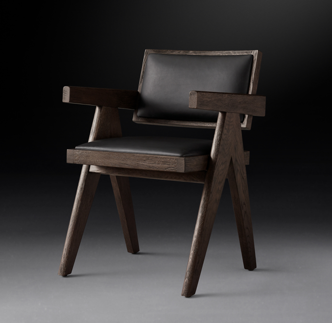 Jakob Leather Dining Armchair