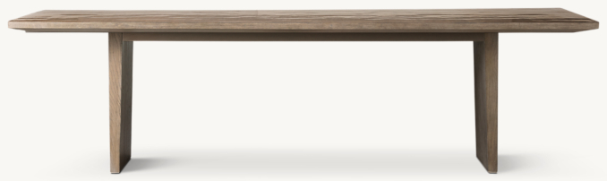 Wyeth Split Bamboo Extension Rectangular Dining Table | RH
