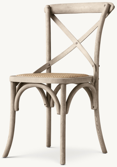 Three Quarter view of Madeleine Rattan Dining Side Chair 
