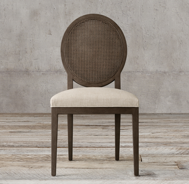 Louis Round Cane Back Side Chair - Jes & Gray Living