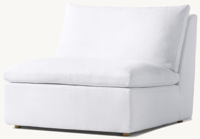 Cloud modular armless chair discount