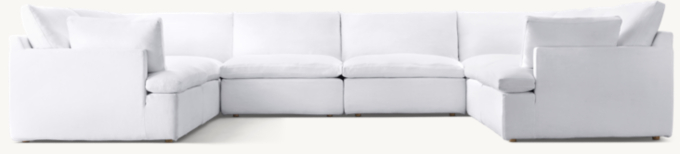 Cloud Track Arm Modular U-Sofa Sectional