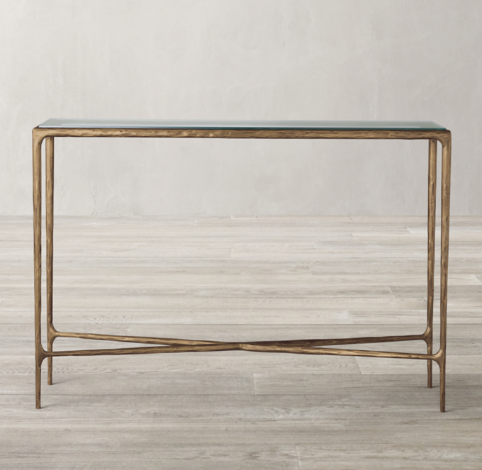 Thaddeus Glass Console Table