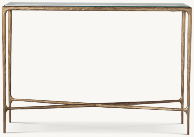 122cm table shown in Forged Brass.