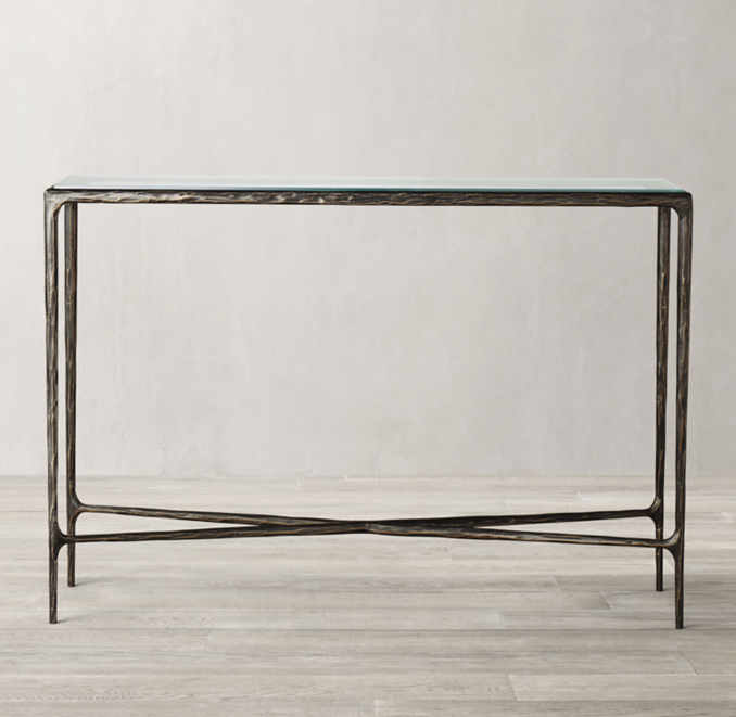 Thaddeus Glass Console Table