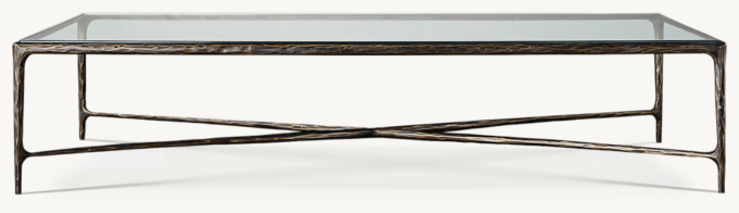 Thaddeus glass outlet coffee table