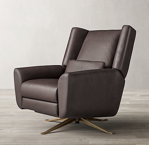 Recliners Rh, Leather Recliner Contemporary