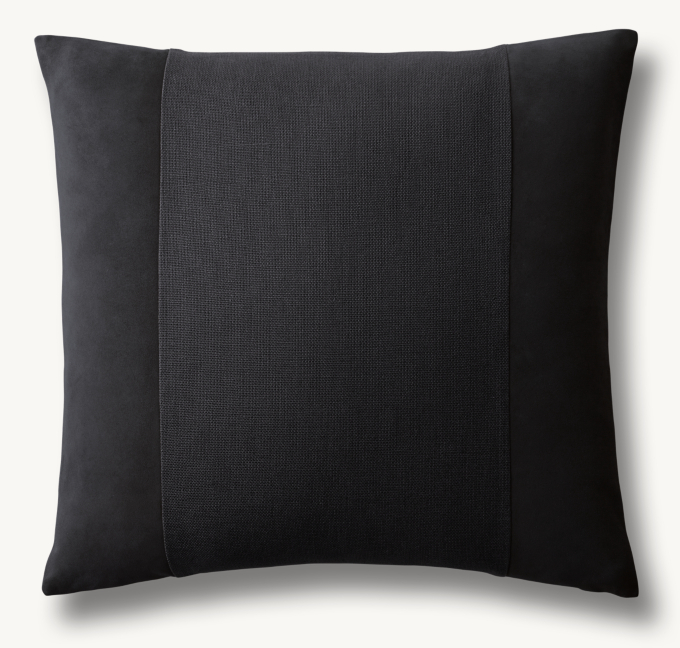 Side Wrapped Suede Pillow Cover By Kelly Hoppen Square
