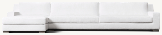 Modena Track Arm Left-Arm Sofa-Chaise Sectional