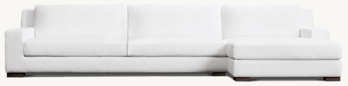 Modena Track Arm Right-Arm Sofa-Chaise Sectional