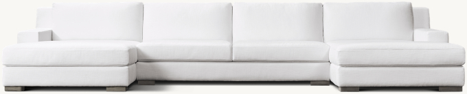 Modena Track Arm U-Chaise Sectional