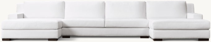 Modena Track Arm U-Chaise Sectional