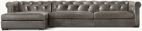 Modena Chesterfield Collection Rh, Modena Chesterfield Leather Sofa
