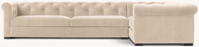 Modena Chesterfield Right-Arm L-Sectional 
