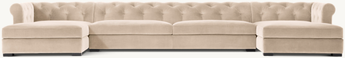 Modena Chesterfield U-Chaise Sectional
