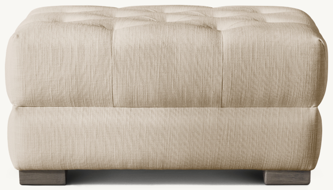 Modena Chesterfield Ottoman With Tufted Seat