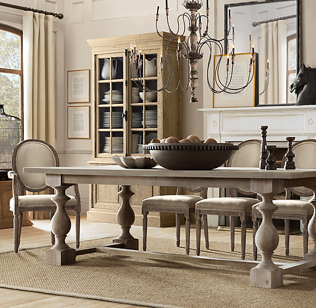 17th C Monastery Rectangular Dining Table, Restoration Hardware Dining Room Table Round Seats 8 Seater