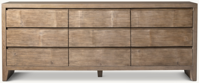 Wyeth Split Bamboo 9-Drawer Dresser