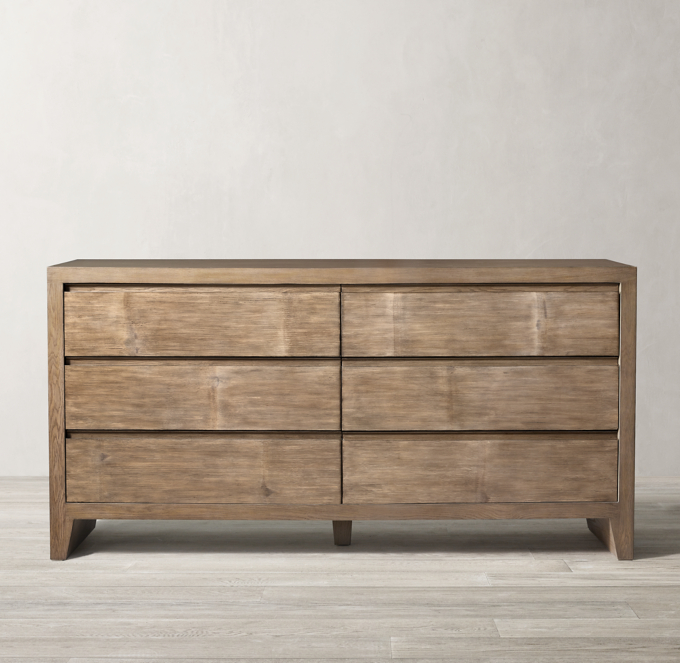 Wyeth Split Bamboo 6Drawer Dresser