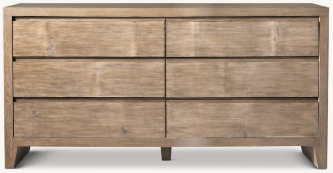 Wyeth Split Bamboo 6-Drawer Dresser