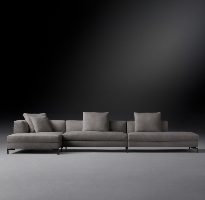 Front view of Viggo Customizable Sectional 